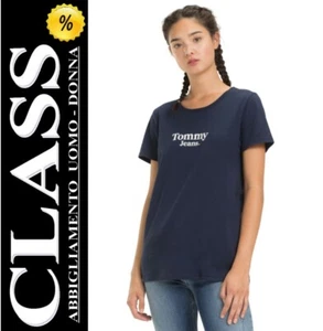 T-SHIRT DONNA TOMMY HILFIGER JEANS Mod. DW0DW05722 (002) M.CORTE  (-30%) - Picture 1 of 4