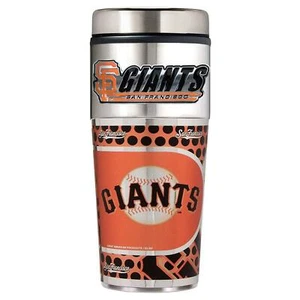 MLB San Francisco Giants Steel Travel Tumbler Coffee Mug w/Metallic Graphic - Picture 1 of 5