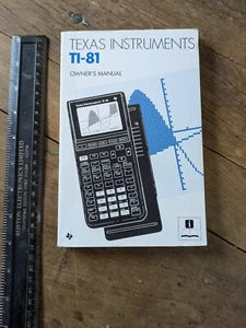 Texas Instruments TI-81 Owner's Manual. P/Back 1990. Calculators. Vintage - Picture 1 of 9