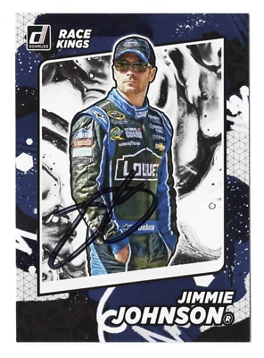 AUTOGRAPHED Jimmie Johnson 2022 Donruss Racing RACE KINGS (#48 Lowes Team) Signe - Image 1 of 2