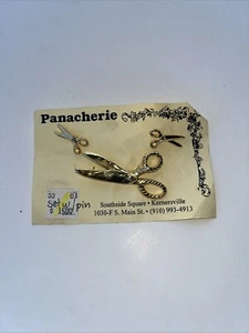Juego de 3 tijeras doradas/costura/artesanías Panache Pin - Imagen 1 de 7