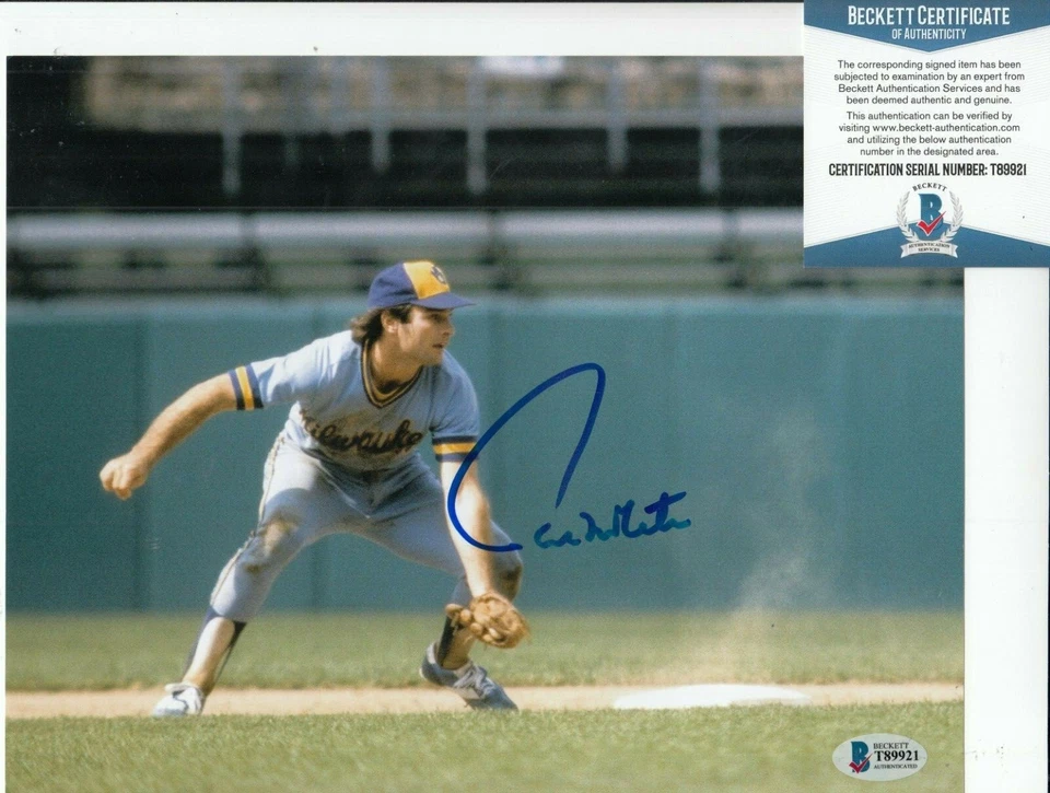 PAUL MOLITOR signed (MILWAUKEE BREWERS) Baseball 8X10 photo BECKETT BAS T89921 - Image 1 of 1