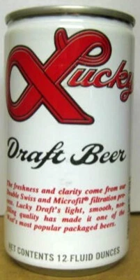 LUCKY DRAFT BEER Pull Tab Mistake CAN ABC31-6 San Francisco, CALIFORNIA 2city 1+ - Image 1 of 4