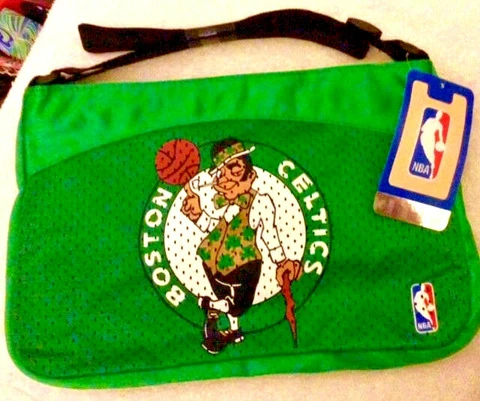 NEW Boston Celtics Licensed NBA JERSEY Mesh Hipster Purse Crossbody Cover