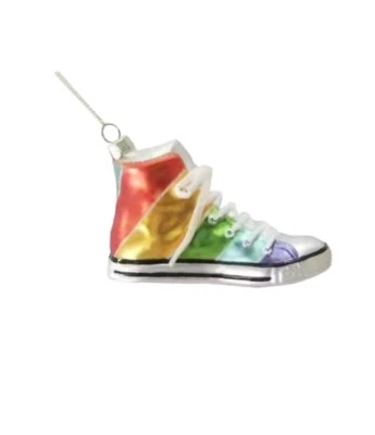 Rainbow обуви стекла украшения фургонов теннис кроссовок женщин девочек 80-х гордость ретро Vint - Изображение 1 из 4