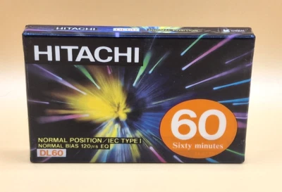 Cinta de casete de audio en blanco Hitachi DL 60 (sellada) ¡NUEVA DE STOCK! Nuevo Foto 1 de 4