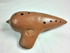 Antico Strumento Musicale Grande Ocarina Terracotta Luigi Avalli cremona