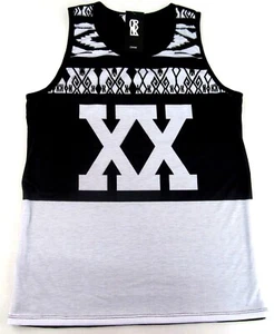 CRANK Sublimation Tank Top T-shirt Roman Numeral XX 20 Vest Mens S or M NWT - Picture 1 of 4