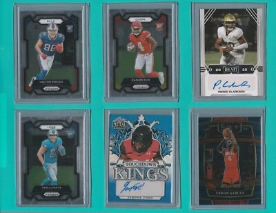 2022 Leaf Metal Draft Blue Prismatic 8/25 Jerome Ford #TK-JF1 Rookie Auto RC - Image 1 of 2