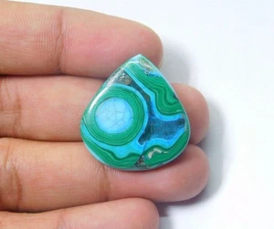 Natural Azurite Malachite Cabochon Gemstone Loose For Jewelry 33 Cts. ME-7752 - Picture 1 of 4