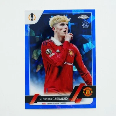 2022-23 Topps Chrome Sapphire UEFA Alejandro Garnacho Image Variation RC #50 - Image 1 of 2