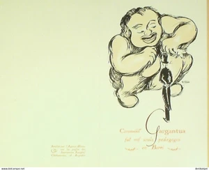 Menu illustré banquet 1914 - Picture 1 of 2