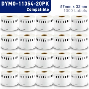 20x Etiketten 11354 Kompatibel für Dymo Labelwriter 450 400 Twin Turbo Duo 4XL - Bild 1 von 7