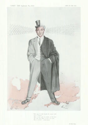 DIBUJOS ANIMADOS DE ESPÍA VANITY FAIR Rufus Isaacs 'Por qué el hombre, él bestride the...' 1913 Foto 1 de 2