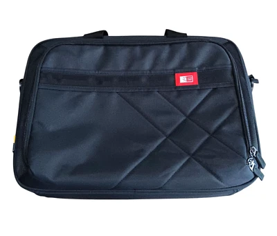 Bolso de viaje para computadora portátil Case Logic negro multi bolsillo **Falta correa para el hombro 15x11x4 Foto 1 de 4