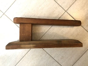 Stiramaniche Antico In Legno, pesante, Lunghezza Cm 48, Altezza 19 Cm. ‘900 - Foto 1 di 12
