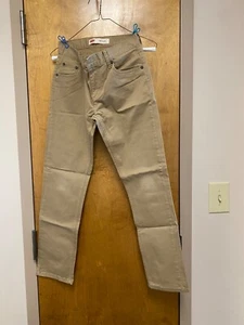 Levi's 511 Slim Size 14 Reg Khaki Pants - Picture 1 of 4