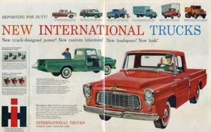 1959 International Truck PRINT AD Custom Cab Pickup Farm Panel Van Dump Truck - Picture 1 of 1