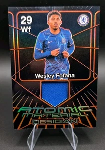 2024-25 Panini Obsidian Wesley Fofana /99 Atomic Jersey Electric Etch Orange - Bild 1 von 2