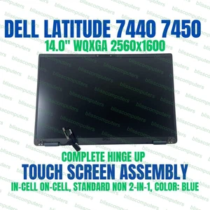 OEM Dell Latitude 7440 QHD + Ekran dotykowy LCD 5 MP IR CAM HVX5P 0HVX5P - Zdjęcie 1 z 10