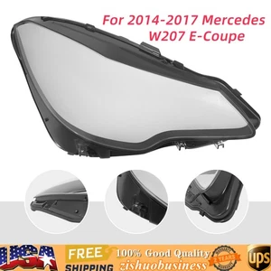 Right Headlight Lens Cover For 2014-2017 Mercedes W207 E-Coupe Headlight Cover - Picture 1 of 11