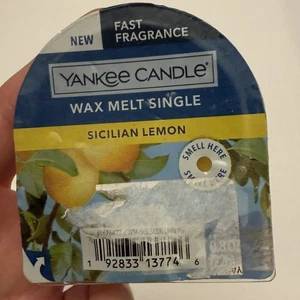 Yankee Candle Sicilian Lemon Wax Melt Single 0,8 Oz - Neu aber Verpackung geöffnet - Bild 1 von 5
