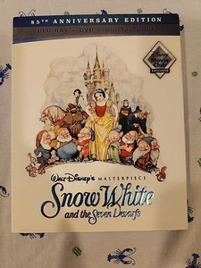 Snow White And The Seven Dwarfs: 85th Anniversary 3 Disc Set With Slip Cover Blu - Picture 1 of 5