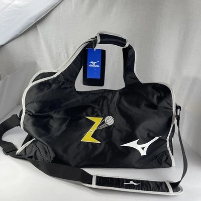 New Mizuno Sports Large Waterproof Bag W/ Z Soccer Logo Black Double Handles 21" - Image 1 of 4