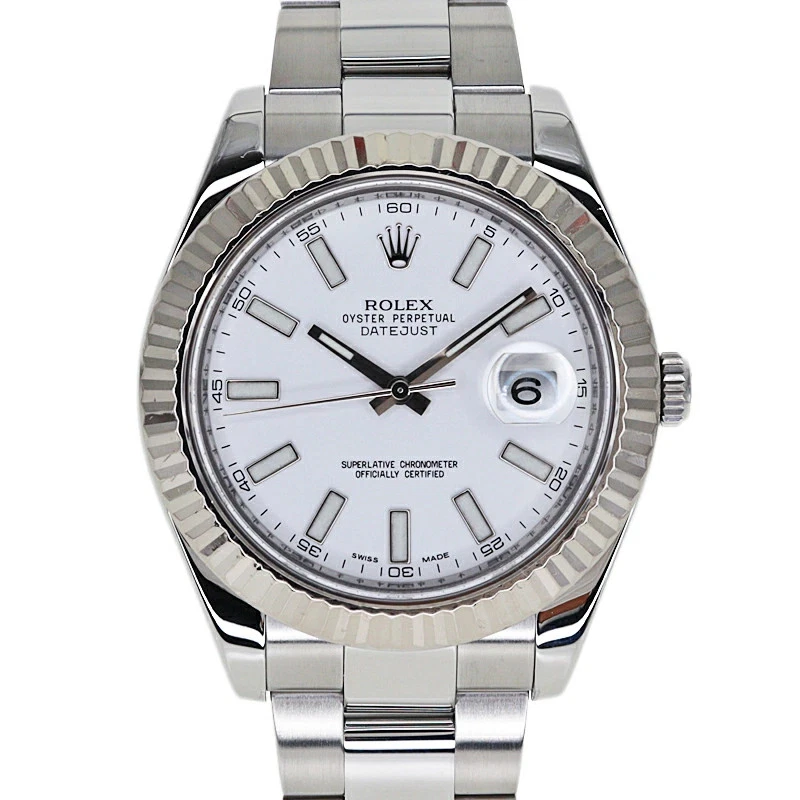 ROLEX Datejust 2 116334 White Case Size 41.0mm Men's Used Watch #111411 - Image 1 of 4