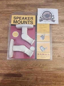 Sanus WMS3s Tilt/Swivel Speaker Mounts Home Theater Wall/Ceiling, WHITE - Picture 1 of 2