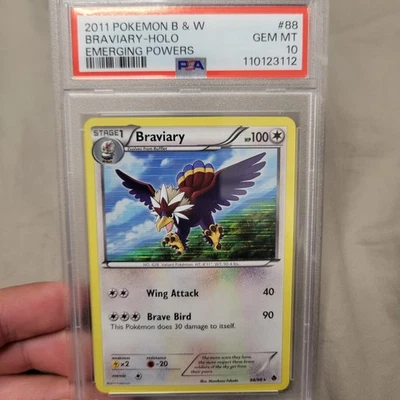 Pokemon 2011 B&W Braviary Holo #88 Emerging Powers Psa 10 - Image 1 of 2