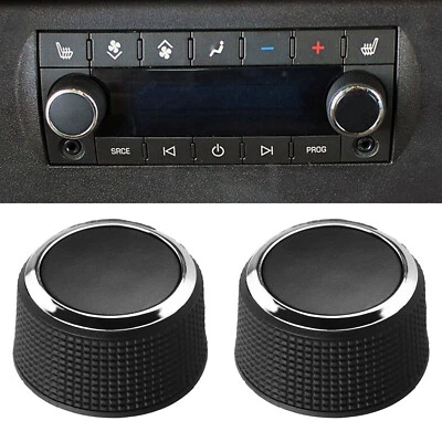 2Pcs Rear Audio Volume Control Knob 2291-2547 For Chevrolet Traverse 2009-2017 Foto 1 de 4