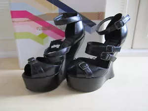 Rare vintage Office Wedge Sandals 3/36 - Picture 1 of 11