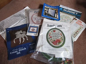 Cross Stitch Patterns Kits OPENED Candamar Unicorn,Janlynn, Song Birds Bell Pull - Picture 1 of 10