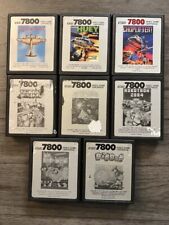 Atari 7800 Eight Game Lot - Many Classics!