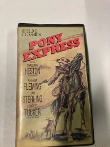 Pony Express (1953) - VHS Tape - Western - Charlton Heston HTF Clamshell - Picture 1 of 10