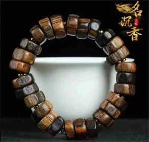 Echte natürliche Vietnam Nha Trang Agarholz Armbänder buddhistische Gebetsperlen 487 $ - Bild 1 von 9