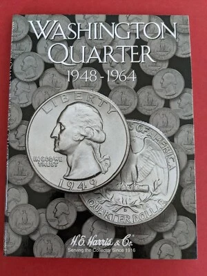 New H.E.Harris Washington Quarter 1948-1964 Coin Folder - Image 1 of 2