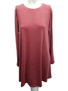 FOREVER 21 Red Dress Knee Length Long Sleeve Knit Extra Large NWT - Picture 1 of 6