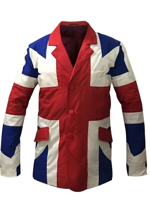NEW MENS MOD 60s UNION JACK BLAZER JACKET Coronation Who Pete Townshend MC176 - Image 1 of 3