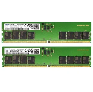 Samsung DDR5 32GB (2X16GB) 5600MHz PC5-44800 UDIMM Memory Ram (M323R2GA3DB0-CWM) - Picture 1 of 6