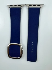 Oryginalny Apple Watch FineWoven Nowoczesny pasek z klamrą 40mm 41MM 42MM Głęboki niebieski Duży - Zdjęcie 1 z 6
