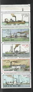 ALLY'S Plate Block Scott #2409a 25c Steamboats B/P [5] MNH F/VF [BP-43a] - Picture 1 of 1