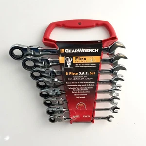 Gearwrench 9701 SAE 8 Piece Flex Head Ratcheting Wrench Set - Picture 1 of 2