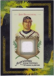 2008 Topps Allen and Ginter Relics Braves Baseball Card #JF Jeff Francoeur