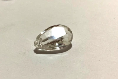 TRANSPARENTE Cristal Bohemio Almendra H20mm, para Decoraciones y Arañas Foto 1 de 4