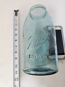 Ball Mason Bead Seal Bingham Mold. Ball Blue Half Gallon Jar NO LID - Picture 1 of 7