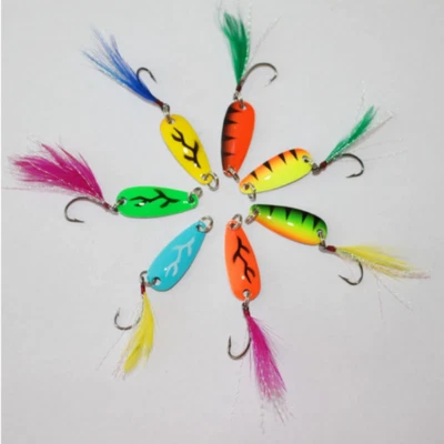 Forelle Trout Spoons Set 7 x 2,5 Gramm 2,8 cm UL Angeln Spinner Blinker  - Bild 1 von 2