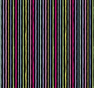CATS IN PARIS ~ French Kitty ~ Stripes on Black ~ Terry Runyan Benartex - Picture 1 of 2
