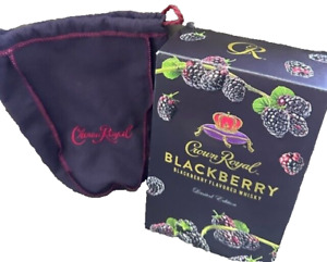 Crown Royal Blackberry Bag and Box Only Limited Edition Just Released Purple